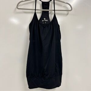 90 Degree by Reflex Black Racerback Tank Top Built-In Bra Athletic Athleisure M
